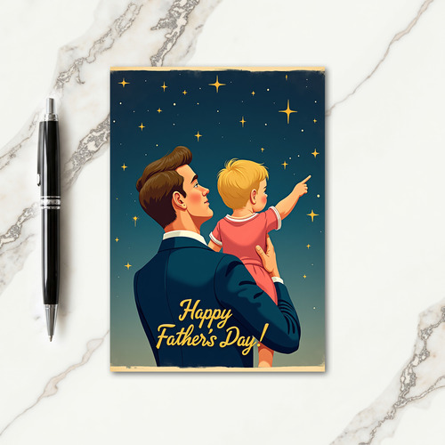Sweet Fathers Day Stargazing Card