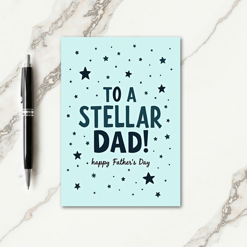 Sweet Fathers Day Starry Card