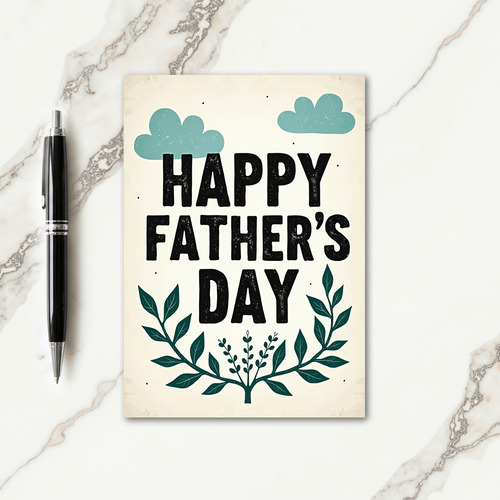 Sweet Fathers Day Stencil Card