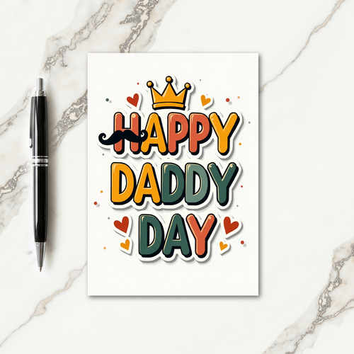 Sweet Fathers Day Sticker Card
