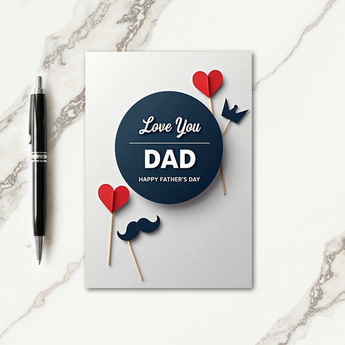Sweet Fathers Day Still Life Card