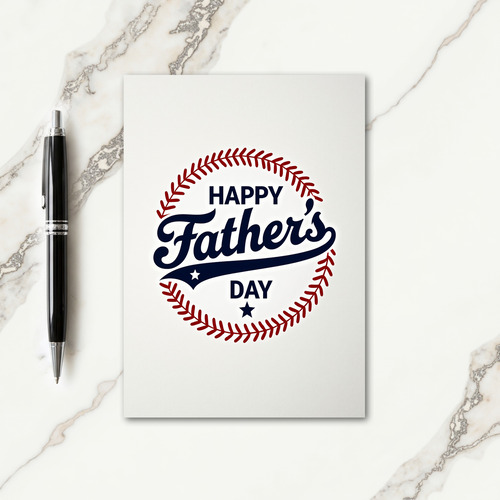 Sweet Fathers Day Stitched Style Card