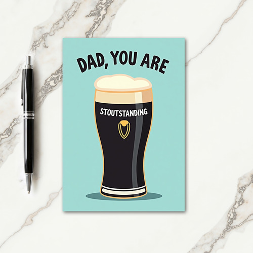 Sweet Fathers Day Stout Card
