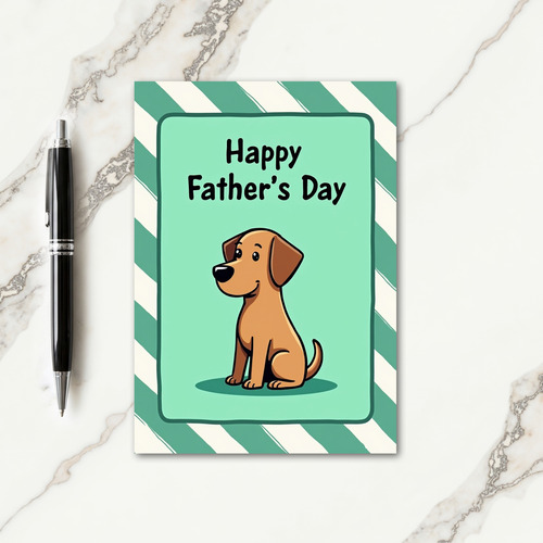 Sweet Fathers Day Stripe Card
