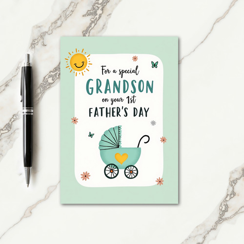 Sweet Fathers Day Sun Graphic Card