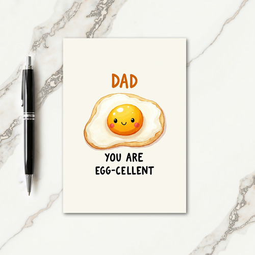 Sweet Fathers Day Sunny Side Up Card