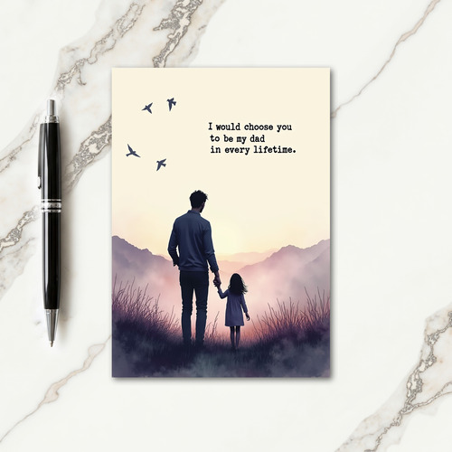 Sweet Fathers Day Sunrise Card
