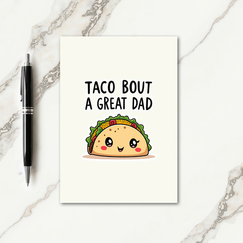 Sweet Fathers Day Taco Art Card