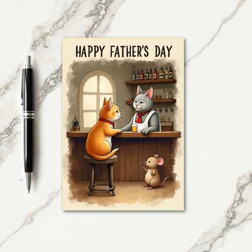 Sweet Fathers Day Tavern Card