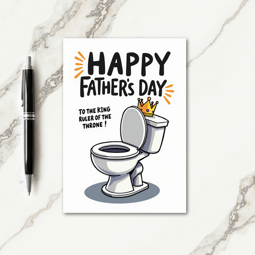 Sweet Fathers Day Throne Card