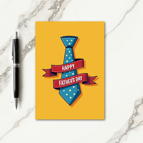 Sweet Fathers Day Tie Art Card