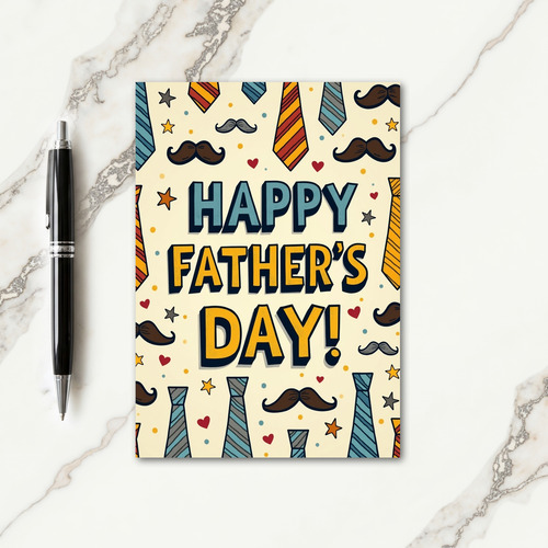Sweet Fathers Day Ties Card