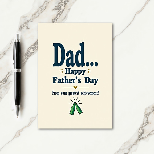 Sweet Fathers Day Toast Card