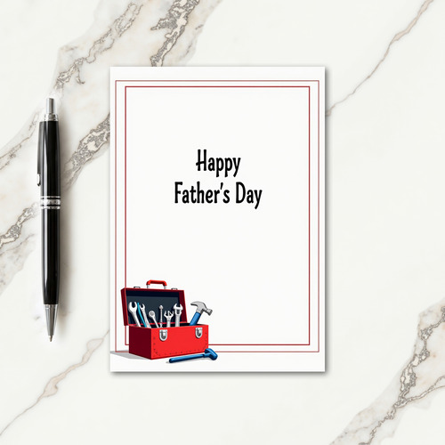Sweet Fathers Day Toolbox Card