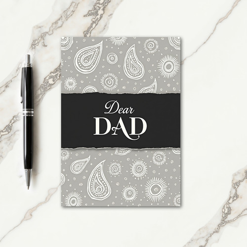 Sweet Fathers Day Torn Paper Card