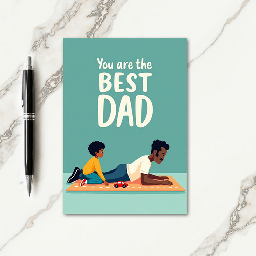 Sweet Fathers Day Toy Car Card
