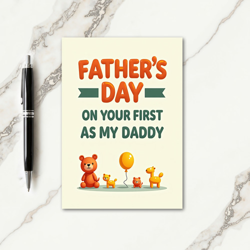 Sweet Fathers Day Toy Friends Card