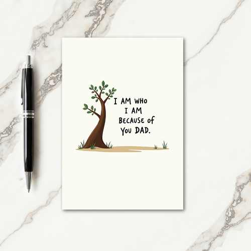 Sweet Fathers Day Tree Card