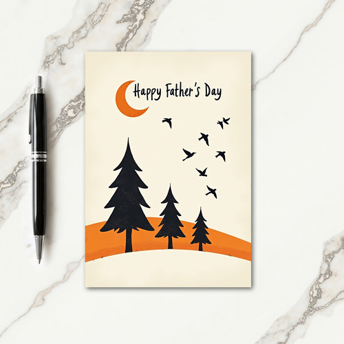 Sweet Fathers Day Trees Card