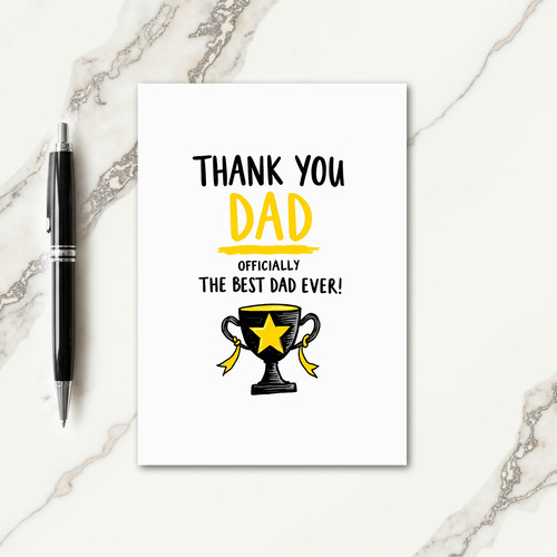 Sweet Fathers Day Trophy Card