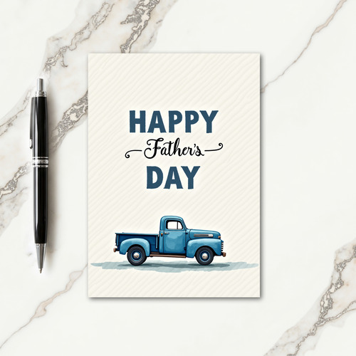 Sweet Fathers Day Truck Art Card