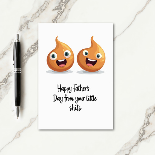 Sweet Fathers Day Twin Figure Card