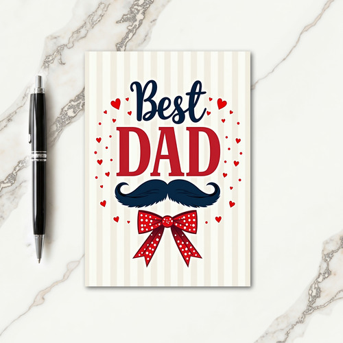 Sweet Fathers Day Typographic Card
