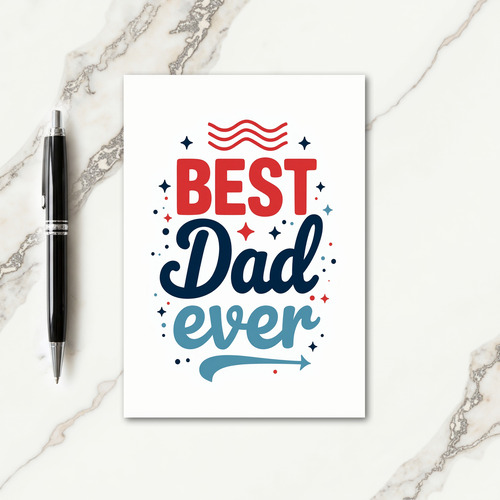 Sweet Fathers Day Typography Card