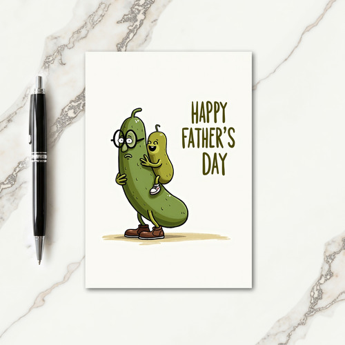 Sweet Fathers Day Veggie Card