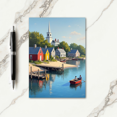 Sweet Fathers Day Village Card