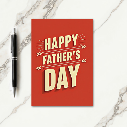 Sweet Fathers Day Vintage Art Card