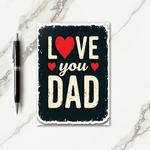 Sweet Fathers Day Vintage Style Card