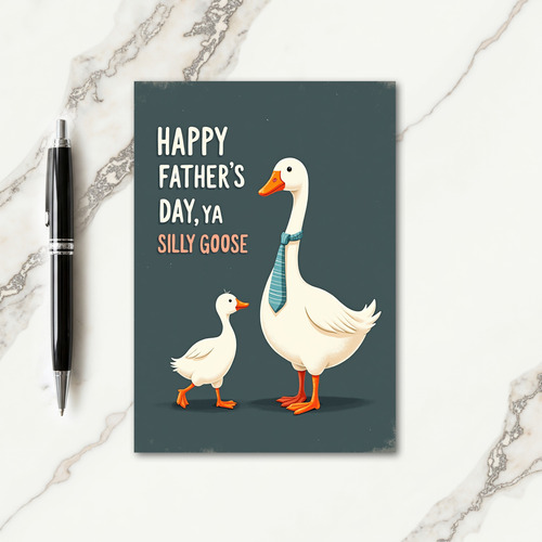 Sweet Fathers Day Waterfowl Card