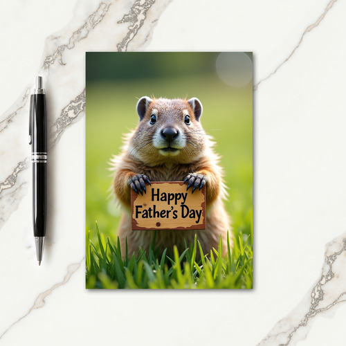 Sweet Fathers Day Wildlife Card