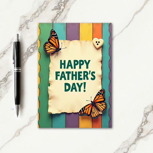 Sweet Fathers Day Winged Insect Card