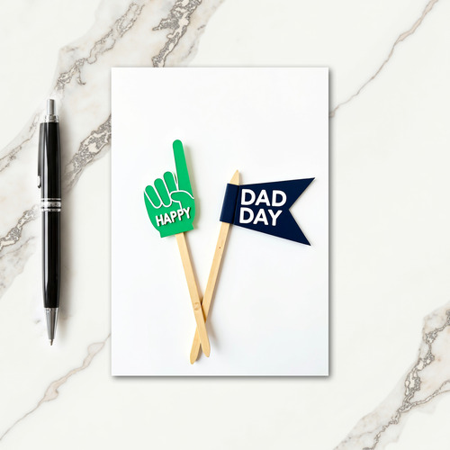 Sweet Fathers Day Wooden Sticks Card