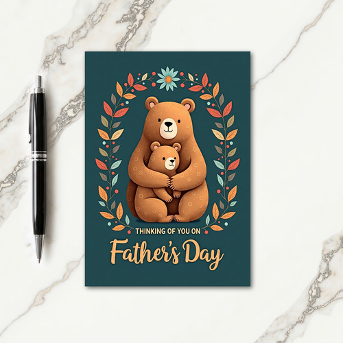 Sweet Fathers Day Wreath Card