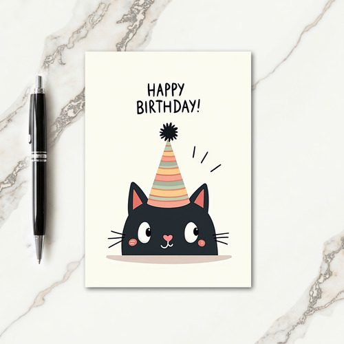 Sweet Feline Birthday Card