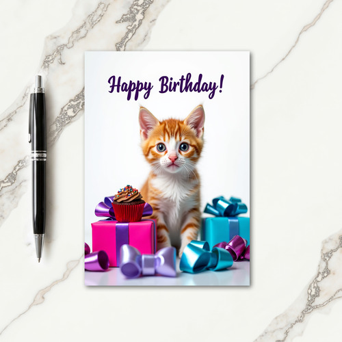 Sweet Feline Celebration Card