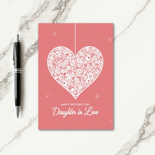 Sweet Filigree Mothers Day Card