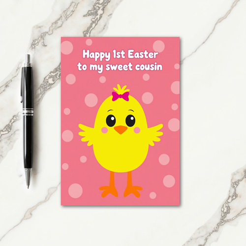 Sweet First Easter Cousin Card