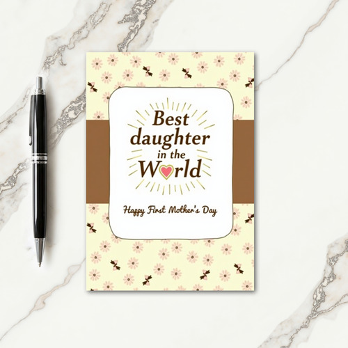 Sweet First Mother Day Floral Card