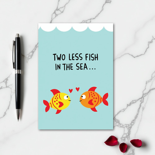 Sweet Fish Love Story Card