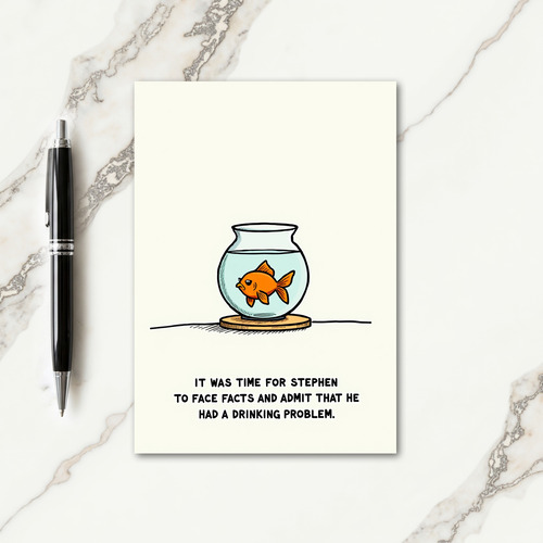 Sweet Fishbowl Birthday Card