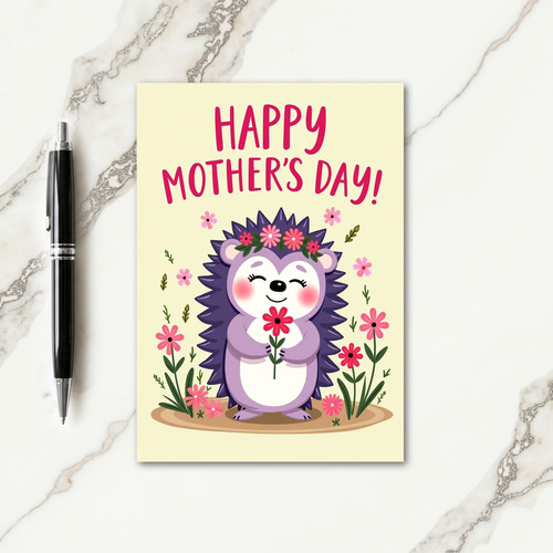 Sweet Floral Animal Card