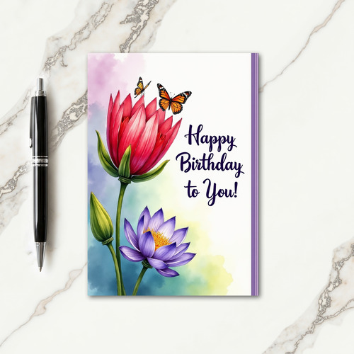 Sweet Floral Art Card