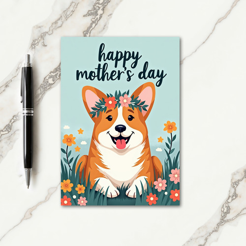 Sweet Floral Canine Card