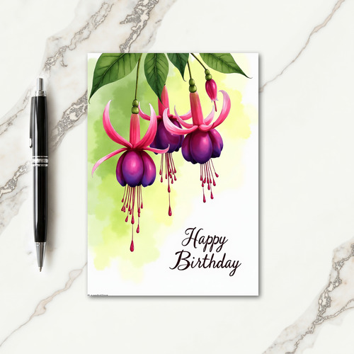 Sweet Floral Cascade Card
