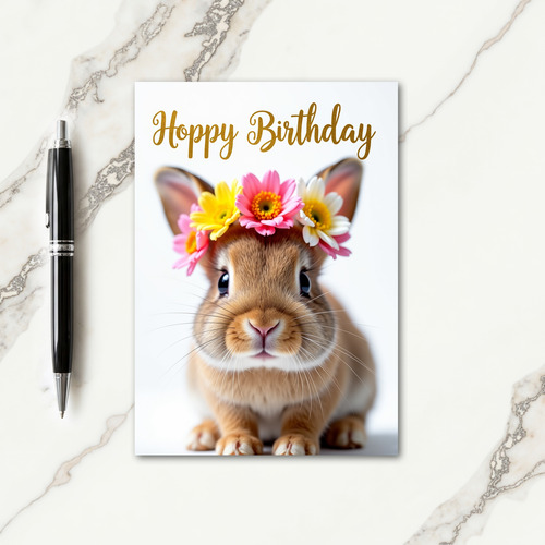Sweet Floral Creature Birthday Card