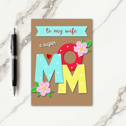 Sweet Floral Mom Card